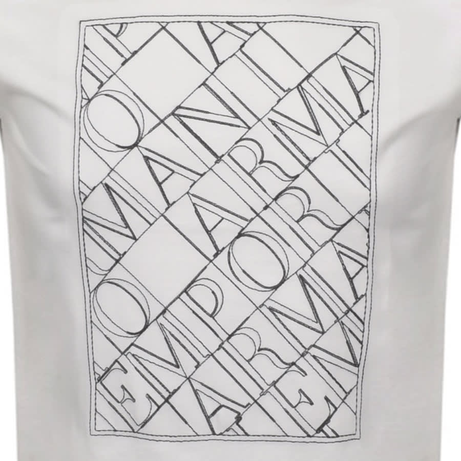 Alternative Image for ProductEmporio Armani Crew Neck Logo T Shirt White3
